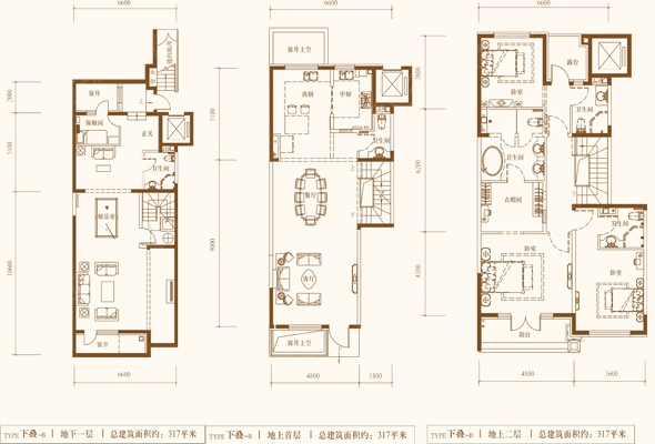 龙湖·双珑原著五居室龙湖·双珑原著下叠户型图_龙湖·双珑原著户型