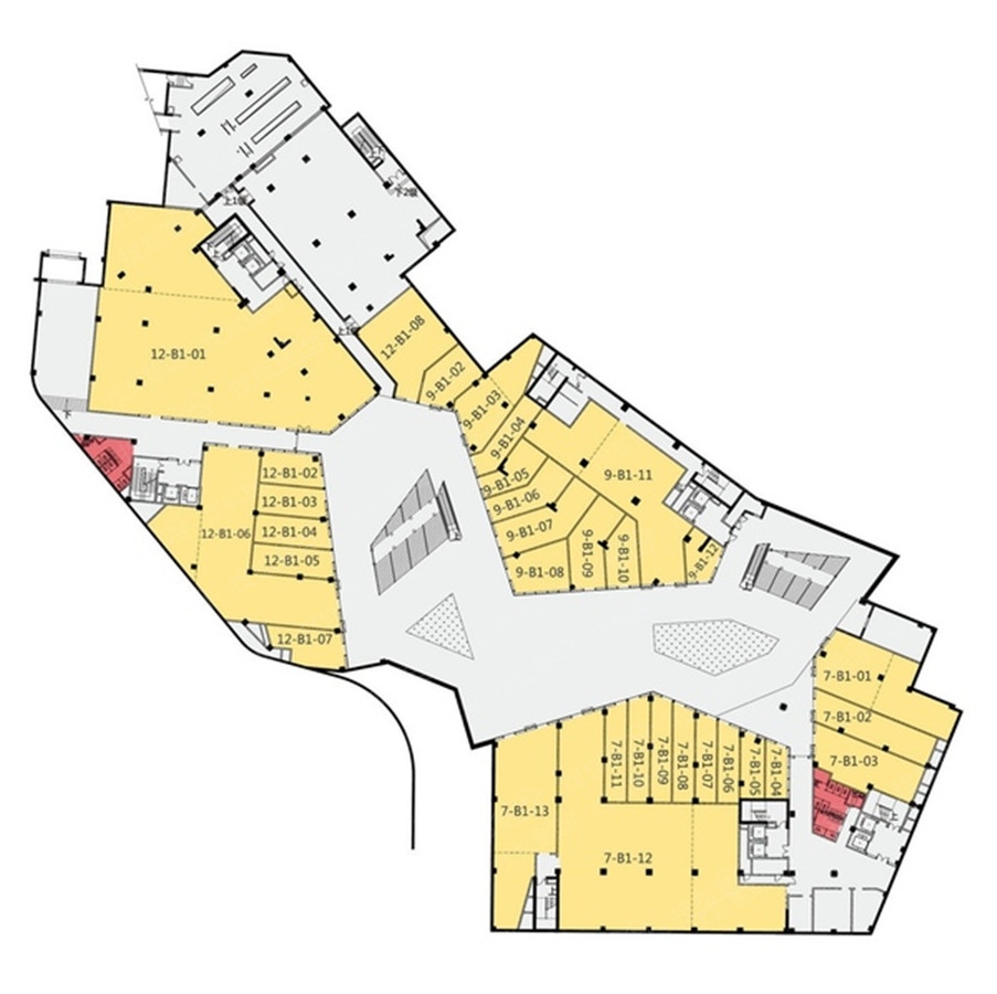 当代北辰悦moma商铺商业负一层平面图-北京搜狐焦点网