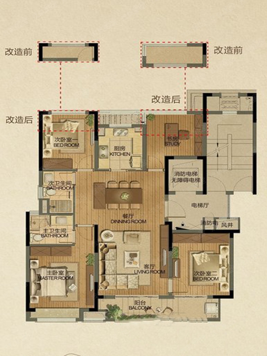 澜湖郡二期四居室荣望廷_澜湖郡二期户型图-宁波搜狐