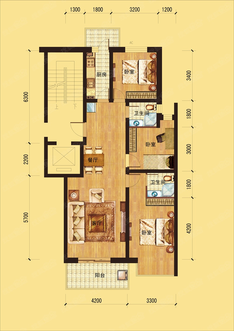 美林湾a5.1户型图户型